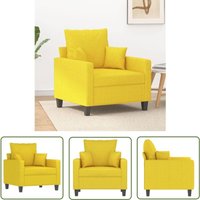 The Living Store Sessel Hellgelb 60 cm Stoff - Esszimmerstuhl - Couchtisch - Wohnzimmersofa - Gemütlicher Stuhl - Lounge Chair The Living Store Sessel Hellgelb 60 cm Stoff - Esszimmerstuhl - Couchtisch - Wohnzimmersofa - Gemütlicher Stuhl - Lounge Chair von THE LIVING STORE