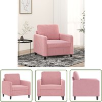 The Living Store - Sessel Rosa 60 cm Samt - Samtsofa - Rosa Sessel - Wohnzimmersofa - Lounge Chair - Gemütlicher Sessel The Living Store - Sessel Rosa 60 cm Samt - Samtsofa - Rosa Sessel - Wohnzimmersofa - Lounge Chair - Gemütlicher Sessel von THE LIVING STORE