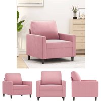 The Living Store Sessel Rosa 60 cm Samt - Sofas The Living Store Sessel Rosa 60 cm Samt - Sofas von THE LIVING STORE