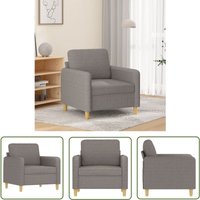 The Living Store Sessel Taupe 60 cm Stoff - Esszimmerstuhl - Lounge Chair - Beistelltisch - Wohnzimmersofa - Gemütlicher Sessel The Living Store Sessel Taupe 60 cm Stoff - Esszimmerstuhl - Lounge Chair - Beistelltisch - Wohnzimmersofa - Gemütlicher Sessel von THE LIVING STORE