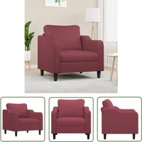 The Living Store - Sessel Weinrot 60 cm Stoff - Sessel - Wohnzimmersofa - Beistelltisch - Lounge Chair - Polstersitz The Living Store - Sessel Weinrot 60 cm Stoff - Sessel - Wohnzimmersofa - Beistelltisch - Lounge Chair - Polstersitz von THE LIVING STORE