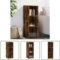 Sideboard Räuchereiche 30x41x93 cm Holzwerkstoff - Sideboard - Wohnzimmermöbel - Holzmöbel - Regal - Aufbewahrung - The Living Store von THE LIVING STORE