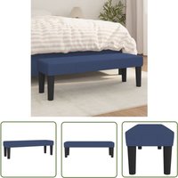 The Living Store Sitzbank Blau 100x30x30 cm Stoff - Sitzbank - Blaue Couch - Sofa Blau - Polstercouch - Gemütliche Bank von THE LIVING STORE