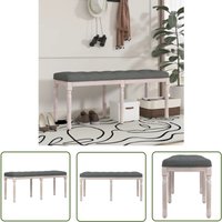 The Living Store - Sitzbank Dunkelgrau 110x40x49 cm Stoff - Bank - Sitzbank - Flurbank - Sofa - Couchtisch von THE LIVING STORE