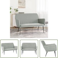 The Living Store Sitzbank Hellgrau 108x79x79 cm Samt - Samtsofa - Wohnzimmersofa - Grau Sofa - Couch Hellgrau - Gemütliche Couch The Living Store Sitzbank Hellgrau 108x79x79 cm Samt - Samtsofa - Wohnzimmersofa - Grau Sofa - Couch Hellgrau - Gemütliche Couch von THE LIVING STORE