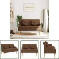 The Living Store - Sitzbank mit Kissen Braun 113x64,5x75,5 cm Wildleder-Optik - Wohnzimmermöbel - Banksofa - Couchtisch - Lederoptik - Polstersitz The Living Store - Sitzbank mit Kissen Braun 113x64,5x75,5 cm Wildleder-Optik - Wohnzimmermöbel - Banksofa - Couchtisch - Lederoptik - Polstersitz von THE LIVING STORE