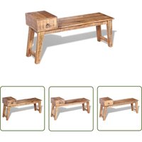 The Living Store - Sitzbank mit Schublade Massivholz Mango 120x36x60 cm - Holzbank - Mango-Holzbänke - Wohnzimmerbank - Flurbank - Schuhschrank The Living Store - Sitzbank mit Schublade Massivholz Mango 120x36x60 cm - Holzbank - Mango-Holzbänke - Wohnzimmerbank - Flurbank - Schuhschrank von THE LIVING STORE