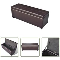 The Living Store - Sitzbank mit Stauraum Lang Holz Braun - Sitzbank - Aufbewahrungsbox - Wohnzimmer Dekoration - Stauraum Möbel - Holzoptik The Living Store - Sitzbank mit Stauraum Lang Holz Braun - Sitzbank - Aufbewahrungsbox - Wohnzimmer Dekoration - Stauraum Möbel - Holzoptik von THE LIVING STORE