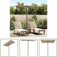 Torana - The Living Store Sonnenschirm mit Aluminium-Mast 180x110 cm Taupe - Sonnenschirm - Gartenschirm - Aluminiumschirm - Markise - Outdoor Möbel Torana - The Living Store Sonnenschirm mit Aluminium-Mast 180x110 cm Taupe - Sonnenschirm - Gartenschirm - Aluminiumschirm - Markise - Outdoor Möbel von TORANA
