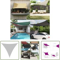 The Living Store - Sonnensegel Hellgrau 2x2x2 m 100% Polyester Oxford - Sonnensegel - Gartensonnenspender - UV-Schutz - Wetterfeste Plane - Outdoor von THE LIVING STORE