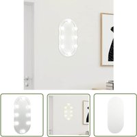 The Living Store Spiegel mit LED-Leuchten 40x20 cm Glas Oval - Spiegels - LED-Beleuchtung - Badezimmerspiegel - Kosmetikspiegel - Wandspiegel The Living Store Spiegel mit LED-Leuchten 40x20 cm Glas Oval - Spiegels - LED-Beleuchtung - Badezimmerspiegel - Kosmetikspiegel - Wandspiegel von THE LIVING STORE