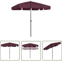 The Living Store - Strandschirm Bordeauxrot 200x125 cm - Sonnencreme - Strandurlaub - Gartentisch - Sommergarten - Poolparty The Living Store - Strandschirm Bordeauxrot 200x125 cm - Sonnencreme - Strandurlaub - Gartentisch - Sommergarten - Poolparty von THE LIVING STORE