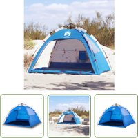 The Living Store - Strandzelt 2 Personen Azurblau Quick Release Wasserdicht - Campingzelt - Strandzelt - Sonnenschutz - Gartenmöbel - Polyesterzelt The Living Store - Strandzelt 2 Personen Azurblau Quick Release Wasserdicht - Campingzelt - Strandzelt - Sonnenschutz - Gartenmöbel - Polyesterzelt von THE LIVING STORE