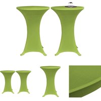 Stretch Tischhusse 2 Stk 60 cm Grün - Hussen - Grün - The Living Store von THE LIVING STORE