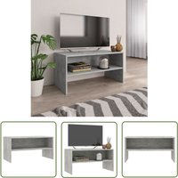 The Living Store - TV-Schrank Betongrau 80x40x40 cm Holzwerkstoff - tv Schrank - Holzscherz - Wohnzimmerschrank - Regal - Grau The Living Store - TV-Schrank Betongrau 80x40x40 cm Holzwerkstoff - tv Schrank - Holzscherz - Wohnzimmerschrank - Regal - Grau von THE LIVING STORE