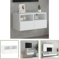 The Living Store TV-Wandschrank Weiß 60x30x30 cm Holzwerkstoff - TV Schrank - Holzwerkstoff Möbel - Wandregal - Regal Weiß - Fernsehschrank The Living Store TV-Wandschrank Weiß 60x30x30 cm Holzwerkstoff - TV Schrank - Holzwerkstoff Möbel - Wandregal - Regal Weiß - Fernsehschrank von THE LIVING STORE