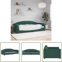 The Living Store - Tagesbett Dunkelgrün 90x200 cm Samt - Sofa - Schlafsofa - Gästebett - Doppelbett - Samtcouch The Living Store - Tagesbett Dunkelgrün 90x200 cm Samt - Sofa - Schlafsofa - Gästebett - Doppelbett - Samtcouch von THE LIVING STORE