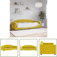 The Living Store - Tagesbett Gelb 80x200 cm Samt - Sofa - Schlafsofa - Gästebett - Tagesbett - Samtcouch The Living Store - Tagesbett Gelb 80x200 cm Samt - Sofa - Schlafsofa - Gästebett - Tagesbett - Samtcouch von THE LIVING STORE