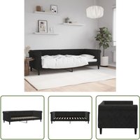 The Living Store - Tagesbett Schwarz 80x200 cm Samt - Schlafsofa - Samtcouch - Gästebett - Doppelbett - Boxspringbett The Living Store - Tagesbett Schwarz 80x200 cm Samt - Schlafsofa - Samtcouch - Gästebett - Doppelbett - Boxspringbett von THE LIVING STORE