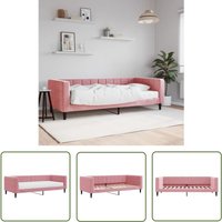 The Living Store - Tagesbett mit Matratze Rosa 90x200 cm Samt - Tagesbett - Sofa Bett - Schlafsofa - Gästebett - Samtcouch The Living Store - Tagesbett mit Matratze Rosa 90x200 cm Samt - Tagesbett - Sofa Bett - Schlafsofa - Gästebett - Samtcouch von THE LIVING STORE