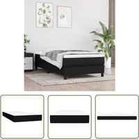 The Living Store Taschenfederkernmatratze Schwarz 80x200x20 cm Stoff - Taschenfederkernmatratze - Matratze - Doppelbettmatratze - Schlafkomfort von THE LIVING STORE