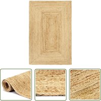 The Living Store - Teppich Handgefertigt Jute 200x300 cm - Naturfaser Teppich - Jute Teppich - Gewebter Teppich - Wohnzimmer Teppich The Living Store - Teppich Handgefertigt Jute 200x300 cm - Naturfaser Teppich - Jute Teppich - Gewebter Teppich - Wohnzimmer Teppich von THE LIVING STORE