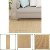 The Living Store - Teppich Natur Sisal 66x250 cm - Sisalteppich - Naturfaser - Wohnraumteppich - Wohnzimmerteppich - Flurmatten The Living Store - Teppich Natur Sisal 66x250 cm - Sisalteppich - Naturfaser - Wohnraumteppich - Wohnzimmerteppich - Flurmatten von THE LIVING STORE