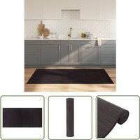 Teppich Rechteckig Dunkelbraun 100x200 cm Bambus - Bambus Teppich - Naturfaser Teppich - Wohnraum Teppich - Flur Teppich - Rutschfeste Oberfläche von THE LIVING STORE
