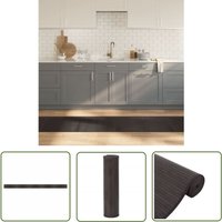 The Living Store - Teppich Rechteckig Dunkelbraun 60x1000 cm Bambus - Bambus Teppich - Naturfaser Teppich - Wohnraum Teppich - Flur Teppich von THE LIVING STORE
