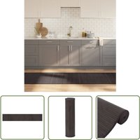 The Living Store - Teppich Rechteckig Dunkelbraun 70x400 cm Bambus - Bambus Teppich - Naturfaser Teppich - Wohnraum Teppich - Flur Teppich von THE LIVING STORE