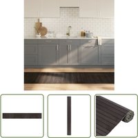 The Living Store - Teppich Rechteckig Dunkelbraun 70x500 cm Bambus - Bambus Teppich - Naturfaser Teppich - Wohnraum Teppich - Flur Teppich von THE LIVING STORE