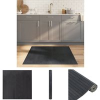 The Living Store - Teppich Rechteckig Grau 100x100 cm Bambus - Teppiche - Grau von THE LIVING STORE