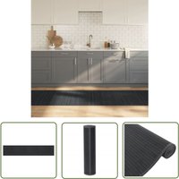 The Living Store - Teppich Rechteckig Grau 80x400 cm Bambus - Bambus Teppich - Grauer Teppich - Wohnraum Teppich - Flur Teppich - Rutschfester Teppich von THE LIVING STORE