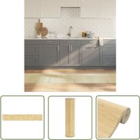 The Living Store - Teppich Rechteckig Hell Natur 60x400 cm Bambus - Naturholzteppich - Bambus Teppich - Wohnraumteppich - Flurmatte - Lange Teppich The Living Store - Teppich Rechteckig Hell Natur 60x400 cm Bambus - Naturholzteppich - Bambus Teppich - Wohnraumteppich - Flurmatte - Lange Teppich von THE LIVING STORE