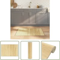 The Living Store - Teppich Rechteckig Hell Natur 70x100 cm Bambus - Naturholzteppich - Bambus Teppich - Wohnraumteppich - Flurmatte - Rutschfeste The Living Store - Teppich Rechteckig Hell Natur 70x100 cm Bambus - Naturholzteppich - Bambus Teppich - Wohnraumteppich - Flurmatte - Rutschfeste von THE LIVING STORE