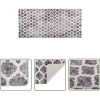 The Living Store - Teppich Waschbar 80x300 cm Mehrfarbig Rutschfest - Samt Teppich - Wohnzimmer Teppich - Flur Teppich - Treppenläufer - Multifarben von THE LIVING STORE