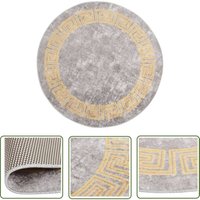 The Living Store - Teppich Waschbar Grau φ120 cm Rutschfest - Samt Teppich - Wohnzimmer Teppich - Grauer Teppich - Rund Teppich - Waschbarer Teppich The Living Store - Teppich Waschbar Grau φ120 cm Rutschfest - Samt Teppich - Wohnzimmer Teppich - Grauer Teppich - Rund Teppich - Waschbarer Teppich von THE LIVING STORE