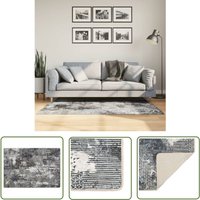 The Living Store - Teppich Waschbar Mehrfarbig 80x150 cm Rutschfest - Samt Teppich - Wohnzimmerteppich - Flurmatte - Multifarben Teppich von THE LIVING STORE