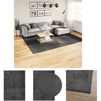 The Living Store - Teppich iza Kurzflor Skandi-Stil Anthrazit 200x280 cm - Teppiche - Anthrazit von THE LIVING STORE