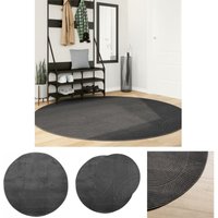 The Living Store - Teppich iza Kurzflor Skandi-Stil Anthrazit ø 200 cm - Teppiche - Anthrazit The Living Store - Teppich iza Kurzflor Skandi-Stil Anthrazit ø 200 cm - Teppiche - Anthrazit von THE LIVING STORE