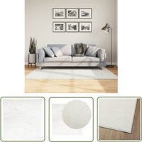 The Living Store - Teppich oviedo Kurzflor Creme 120x120 cm - Kuscheldecke - Flauschteppich - Wohnteppich - Kinderzimmerteppich - Beige Teppich The Living Store - Teppich oviedo Kurzflor Creme 120x120 cm - Kuscheldecke - Flauschteppich - Wohnteppich - Kinderzimmerteppich - Beige Teppich von THE LIVING STORE