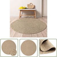 The Living Store - Teppich zizur ø 200 cm Jute-Optik Indoor und Outdoor - Outdoor-Teppich - Wohnzimmerteppich - Esszimmerteppich - Terrassenteppich The Living Store - Teppich zizur ø 200 cm Jute-Optik Indoor und Outdoor - Outdoor-Teppich - Wohnzimmerteppich - Esszimmerteppich - Terrassenteppich von THE LIVING STORE