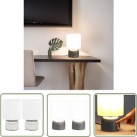 The Living Store Tischlampen 2 Stk. Touch-Sensor Weiß E14 - Tischlampe - Stehlampe - Wohnzimmer Deko - LED Tischlampe - Modernes Design The Living Store Tischlampen 2 Stk. Touch-Sensor Weiß E14 - Tischlampe - Stehlampe - Wohnzimmer Deko - LED Tischlampe - Modernes Design von THE LIVING STORE