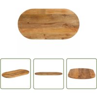The Living Store Tischplatte 110x50x2,5 cm Oval Massivholz Mango - Holztischplatte - Mangoholztischplatte - Ovale Tischplatte - Esstisch Platte The Living Store Tischplatte 110x50x2,5 cm Oval Massivholz Mango - Holztischplatte - Mangoholztischplatte - Ovale Tischplatte - Esstisch Platte von THE LIVING STORE
