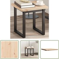 The Living Store Tischplatte 40x40x2,5 cm Quadratisch Massivholz Kiefer - Holztischplatte - Kiefernholz - Tischplatte Aus Massivem Holz - Rustikal von THE LIVING STORE