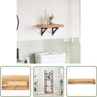The Living Store Tischplatte 60x20x4 cm Rechteckig Massivholz Akazie - Holztischplatte - Akasienholzttischplatte - Rechteckige Tischplatte von THE LIVING STORE
