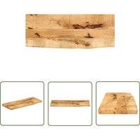 The Living Store Tischplatte 80x30x3,8 cm Baumkante Massivholz Raues Mangoholz - Holztischplatte - Mangoholztischplatte - Esstisch Platte The Living Store Tischplatte 80x30x3,8 cm Baumkante Massivholz Raues Mangoholz - Holztischplatte - Mangoholztischplatte - Esstisch Platte von THE LIVING STORE