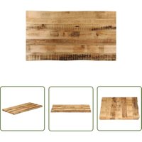 The Living Store Tischplatte mit Baumkante 120x60x2,5 cm Raues Mango Massivholz - Holztischplatte - Mangoholztischplatte - Esstisch Platte The Living Store Tischplatte mit Baumkante 120x60x2,5 cm Raues Mango Massivholz - Holztischplatte - Mangoholztischplatte - Esstisch Platte von THE LIVING STORE