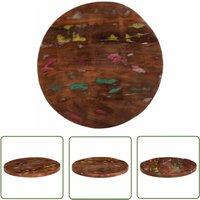 Tischplatte ø 70x2,5 cm Rund Altholz Massiv - Holztischplatte - Altholz Tischplatte - Vintage Tischplatte - Runde Tischplatte - Esstisch Platte - The Tischplatte ø 70x2,5 cm Rund Altholz Massiv - Holztischplatte - Altholz Tischplatte - Vintage Tischplatte - Runde Tischplatte - Esstisch Platte - The von THE LIVING STORE