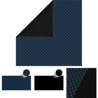 The Living Store Treibende Pool-Solarplane PE 549x274 cm Schwarz und Blau - Poolabdeckungen & -unterlagen von THE LIVING STORE